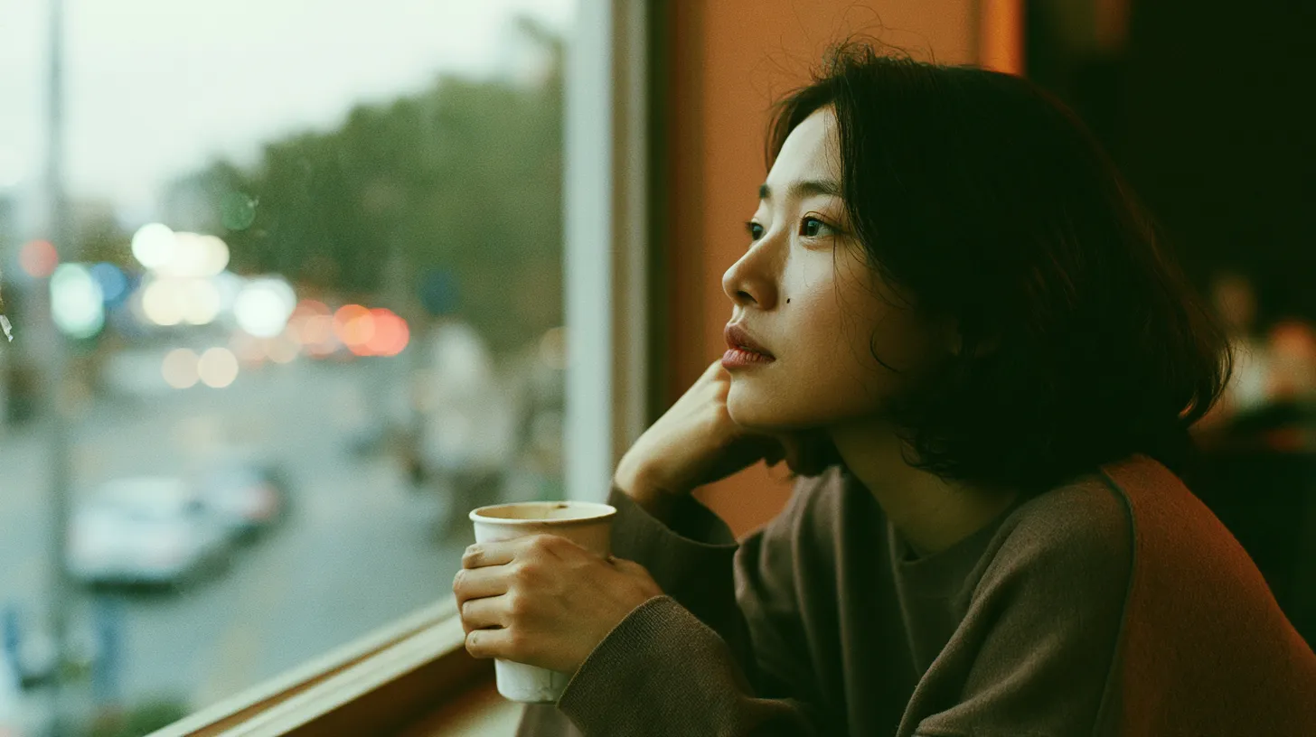 처음엔 뜨거웠지만 점점 식어가는 연애의 감정 변화를 상징하는 이미지