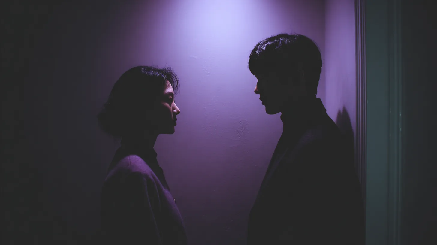 어두운 톤 속에서 재회의 흐름 변화가 시작되는 장면
